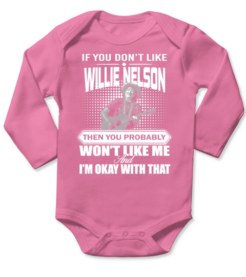 Willie Nelson Long Sleeve Baby One-Piece