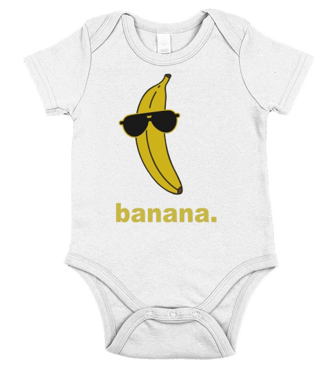 Banana Splits T-Shirt Bananas Pajamas Funny Hipster Novelty Short Sleeve Baby One-Piece