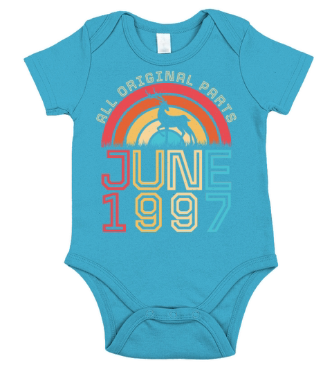 Birth Month June 1997 Short Sleeve Baby One-Piece