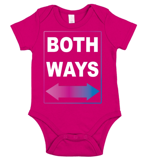 Bisexual Bi Pride Flag Both Ways Short Sleeve Baby One-Piece