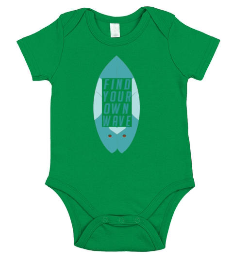 Find Your Own Wave Surfboard - Surf Idea Short Sleeve Baby One-Piece