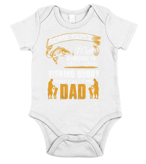 FISHING DAD Short Sleeve Baby One-Piece