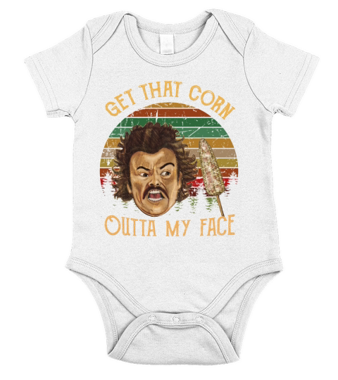 Get that corn outta my face Short Sleeve Baby One-Piece