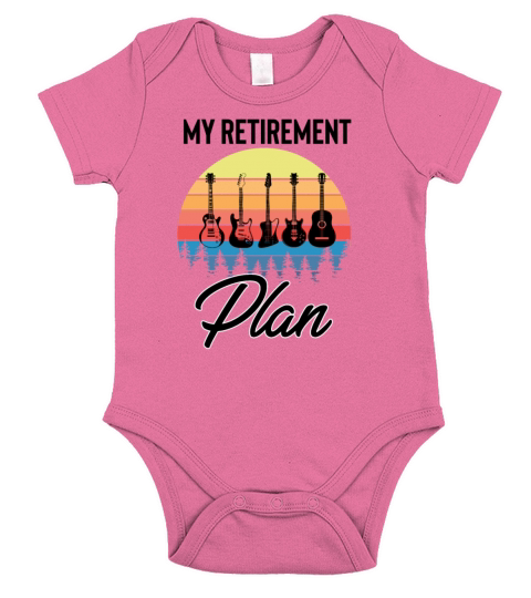 Humorous My Retirement Plan Rock-And-Roll Music Short Sleeve Baby One-Piece