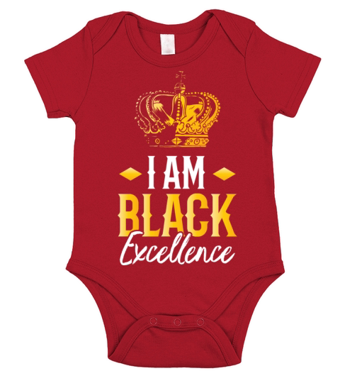 I Am Black Excellence Clothing Gifts African Short Sleeve Baby One-Piece