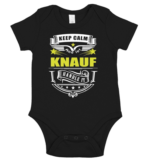 Keep calm and let KNAUF handle it Short Sleeve Baby One-Piece