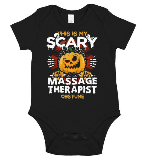 MASSAGE THERAPIST Scare Halloween Short Sleeve Baby One-Piece