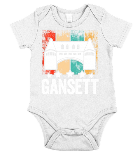 Narragansett - Rhode Island Gansett Retro Vintage Short Sleeve Baby One-Piece