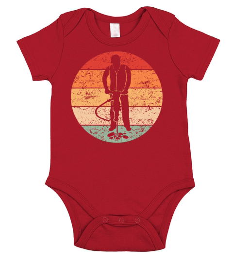 Road Builder Road Construction Retro Gift Short Sleeve Baby One-Piece