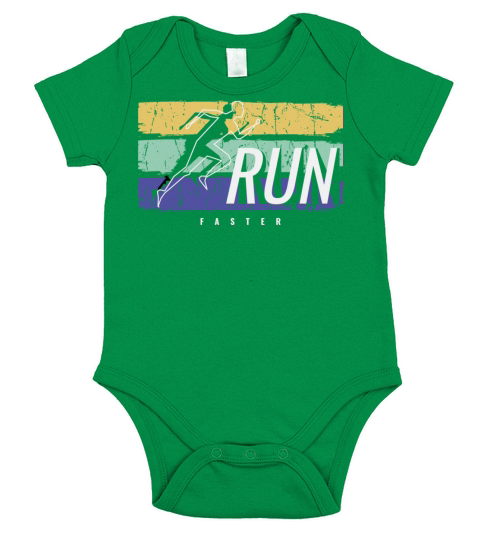 Run running sport Short Sleeve Baby One-Piece