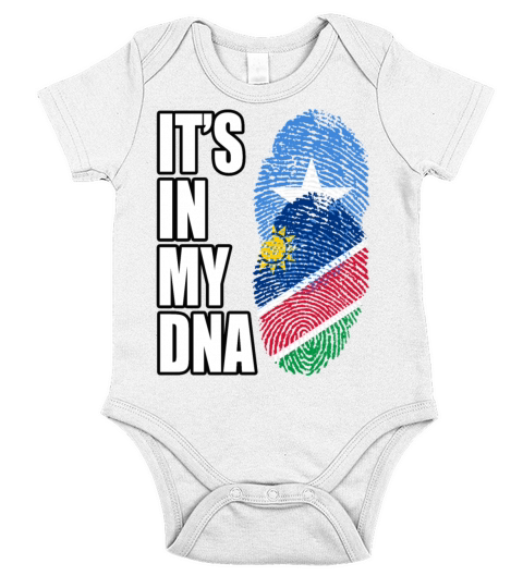 Somali And Namibian Vintage Heritage DNA Flag Short Sleeve Baby One-Piece