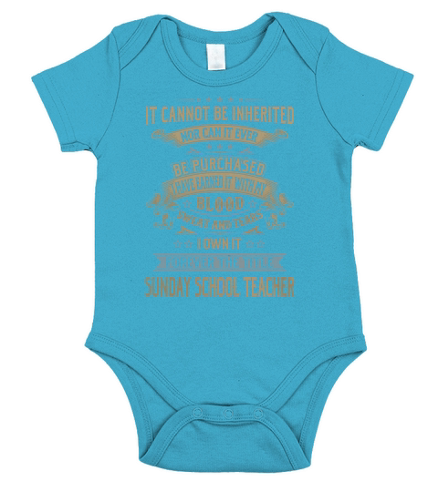 Sunday School Teacher Forever Job Title Shirts Short Sleeve Baby One-Piece