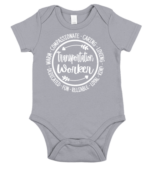 Transportation Worker Funny Employee Vintage Gift Short Sleeve Baby One-Piece