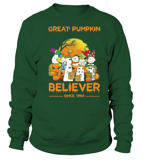 Snoopy Brown’s Ghost Great Pumpkin Believer Since 1966 shirt Sweatshirt Unisex