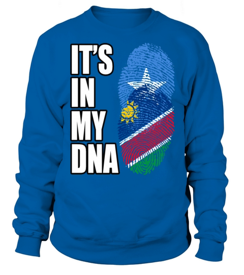 Somali And Namibian Vintage Heritage DNA Flag Sweatshirt Unisex