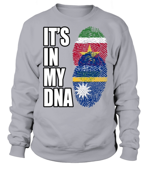 Surinamese And Nauruan Vintage Heritage DNA Flag Sweatshirt Unisex