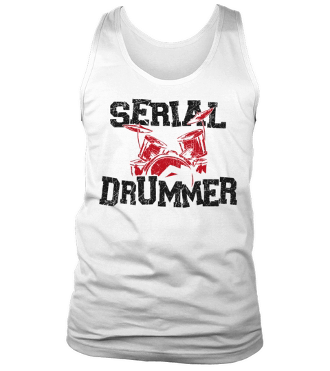 Drummer Drum Set Vintage Serial Tank Top Unisex