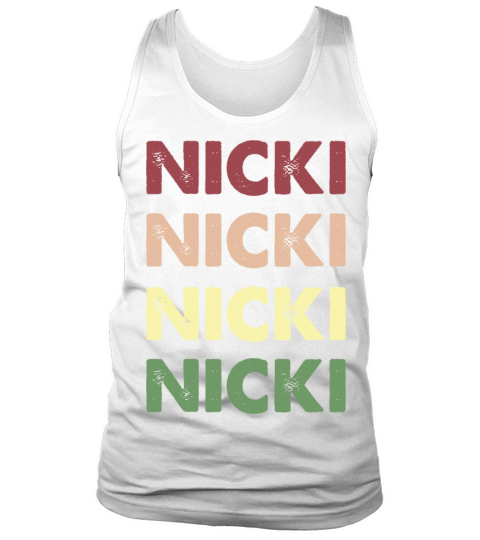 Nicki Shirt - Funny Personalized Name Nicki Tank Top Unisex