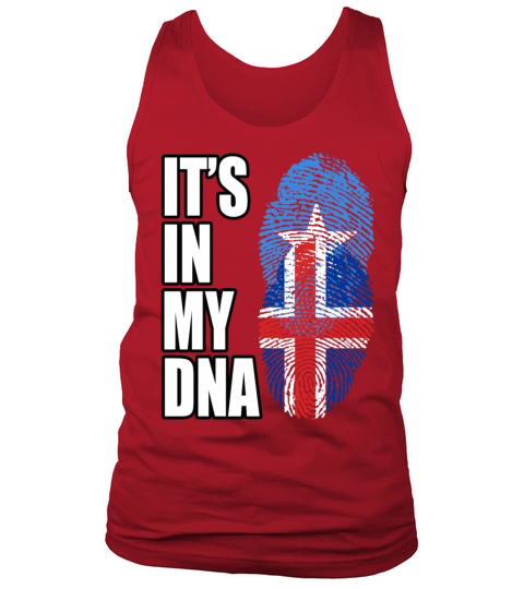Somali And Icelandic Vintage Heritage DNA Flag Tank Top Unisex