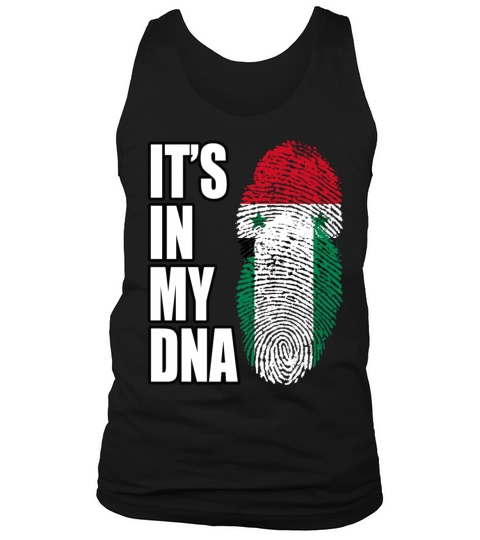 Syrian And Nigerian Vintage Heritage DNA Flag Tank Top Unisex