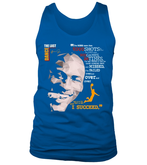 The Last Dance Michael Jordan Basketball I Succeed Signatures Tank Top Unisex