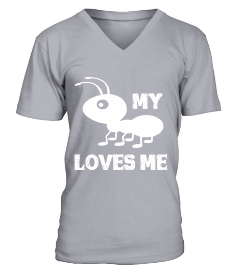 Ant T shirt My Aunt Loves me Family Gifts for Nephew &amp;amp;amp; Niece V-Neck T-shirt