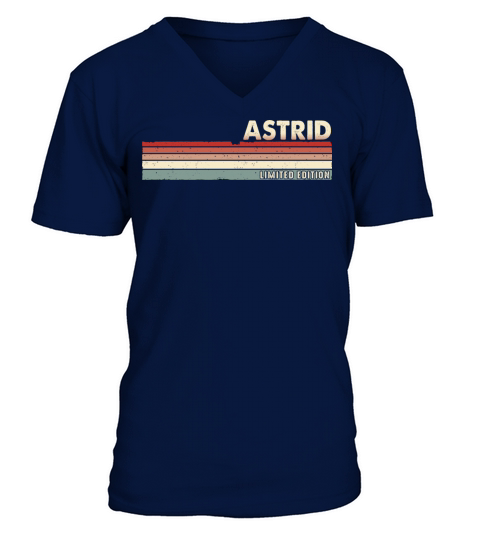 Astrid - Funny Retro Vintage Name 80s 90s V-Neck T-shirt