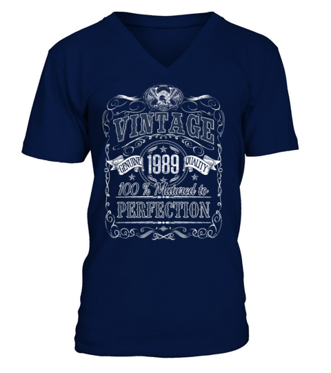 Vinage 1989 birthday year of birth 1989 gift V-Neck T-shirt