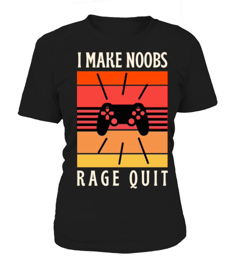 Retro vintage gaming - I make noobs rage quit Women's T-Shirt