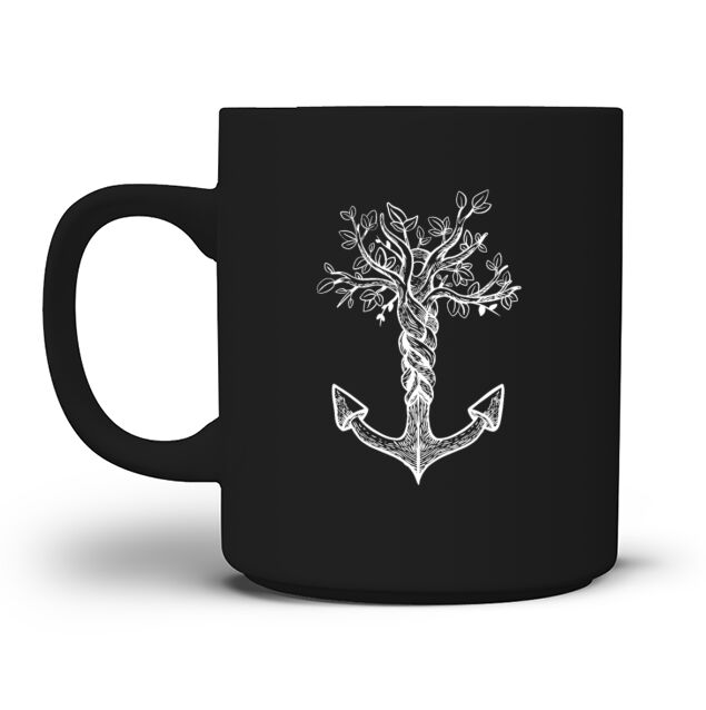 Anchor Roots Adventure Sailing Boating Vintage Men's T-Shirt Mug