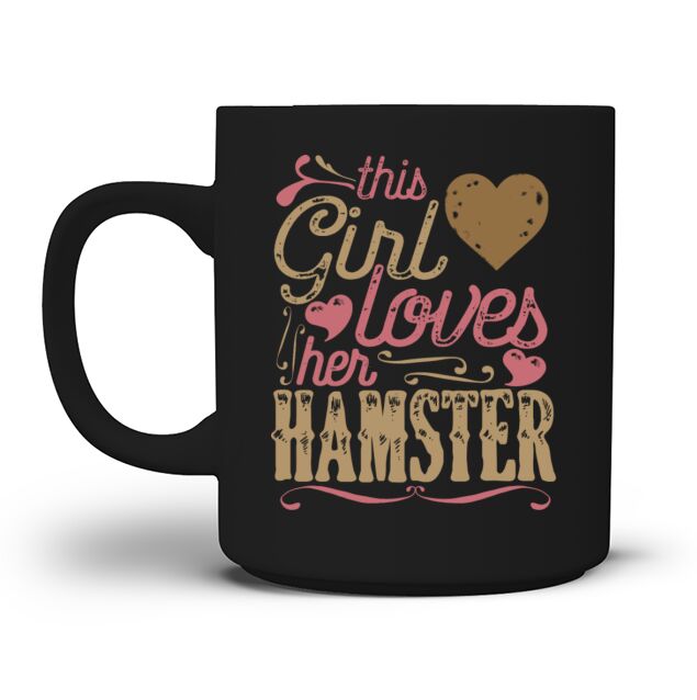 This Girl Loves her Hamster Men's T-Shirt Mug