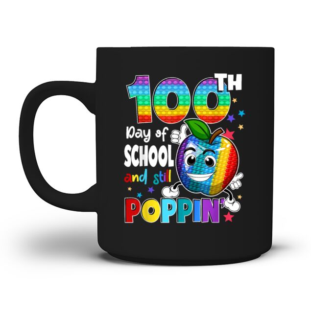 100th Day Pop it Happy 100 Days Of School Men's T-Shirt Mug