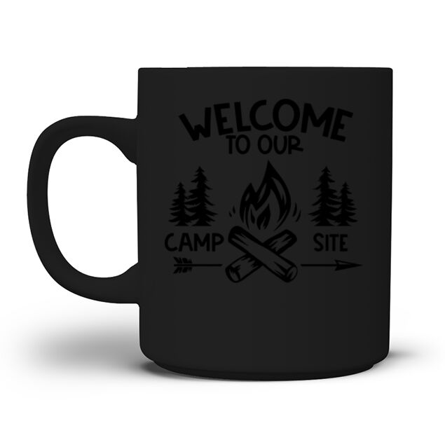 Welcome to our camp site Men's T-Shirt Mug
