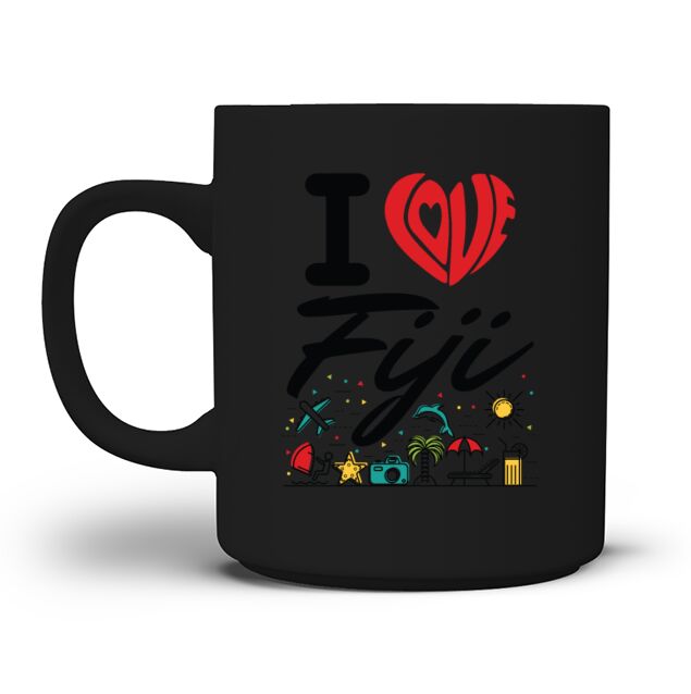 I Love Fiji Men's T-Shirt Mug