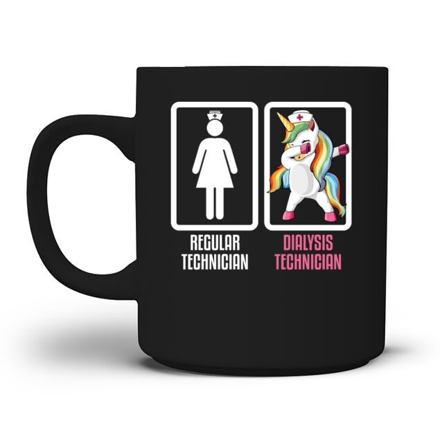 Regular Technician Vs Dabbing Unicorn Dialysis Mug