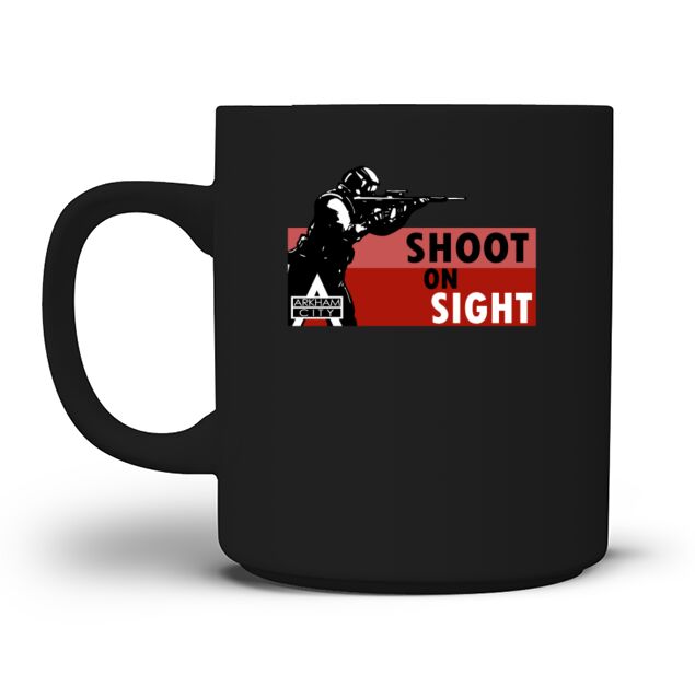 shoot on sight Batman Shoot Men's T-Shirt Mug