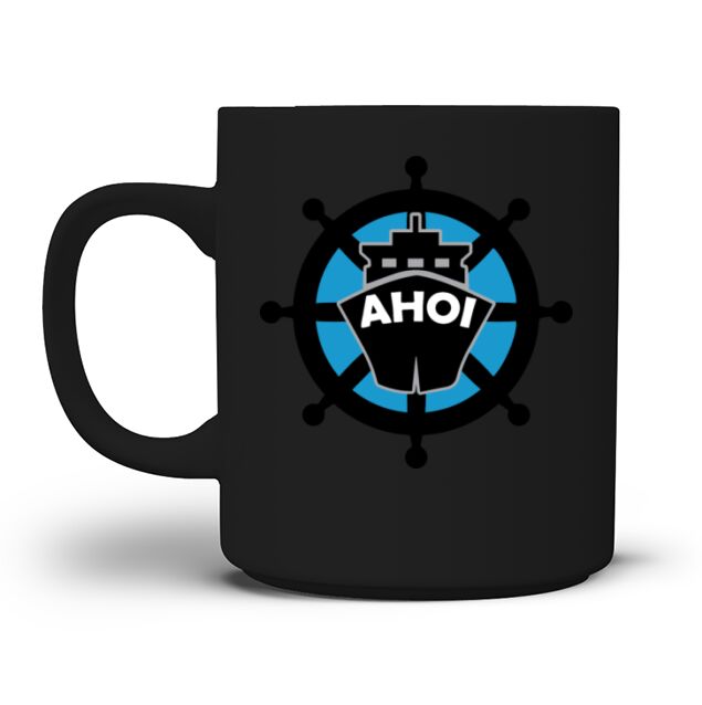 Ahoi Ahoy Ship Men's T-Shirt Mug