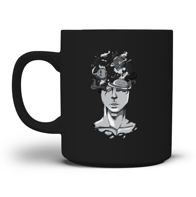 Space Head Brain Sci Fi Shirt Men's T-Shirt Mug