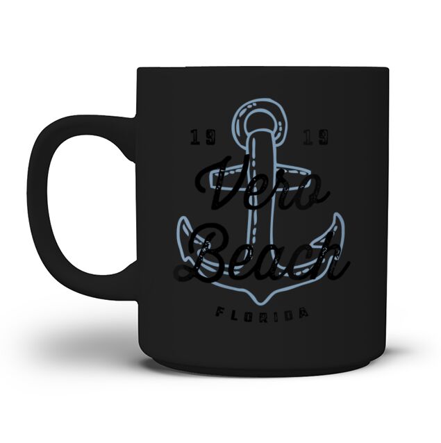 Vero Beach Florida - Cool Coastal Nautical Anchor Men's T-Shirt Mug