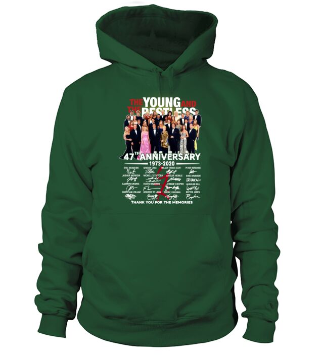 The Young and The Restless 47th Anniversary 1973 2020 Thank You For The Memories Signature Hoodie Unisex