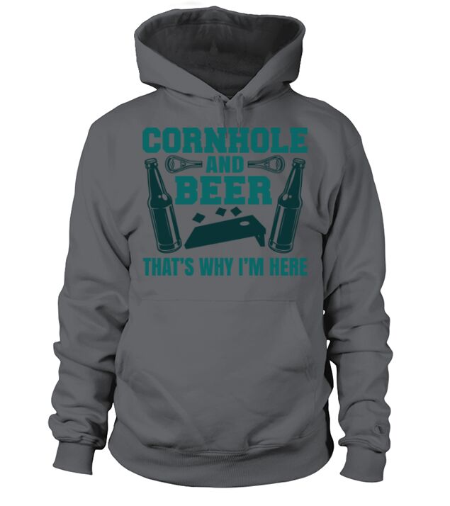 Cornhole and Beer Toss funny Cornhole Outfit hole Men's Hoodie