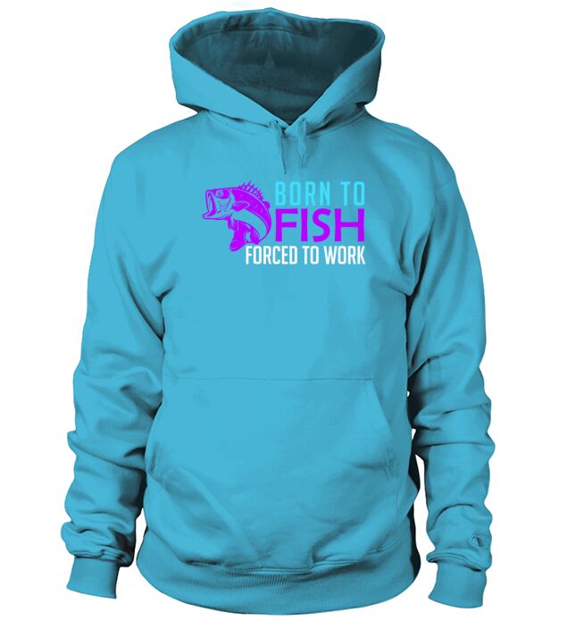 Born to fish - forced to work Men's Hoodie