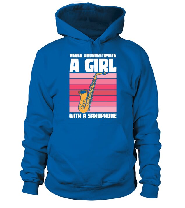 A girl with a saxophone - Saxophonists Hoodie Unisex
