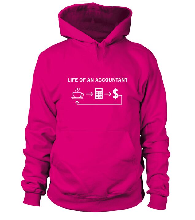 life of an accountant wife t shirts Men's Hoodie