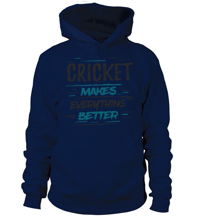 Cool Funny Cricket Player Fan Game Quotes Gift Tee Men's Hoodie