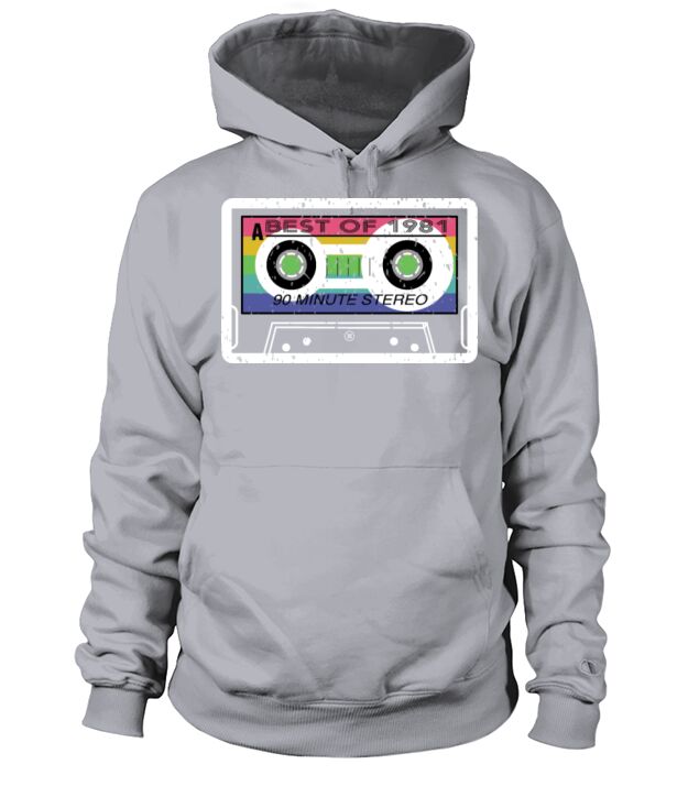 40th Birthday Gift 1981 Cassette Men's Hoodie