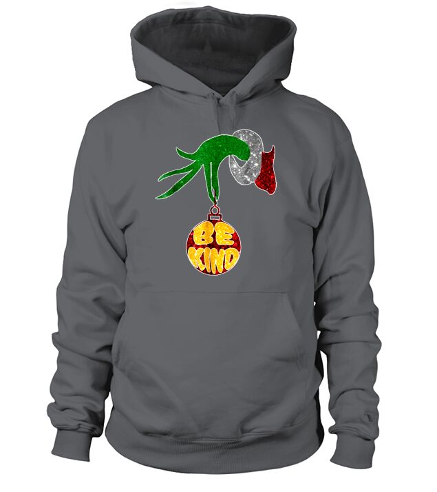 Be Kind Grinch Hand Holding - Unisex Long Sleeve Hoodie Unisex