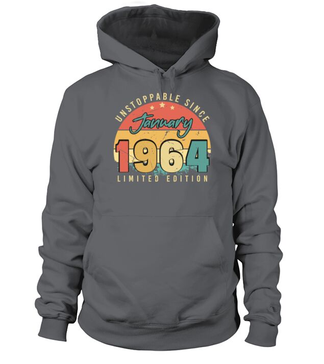1964 January Retro Unstoppable Men's Hoodie