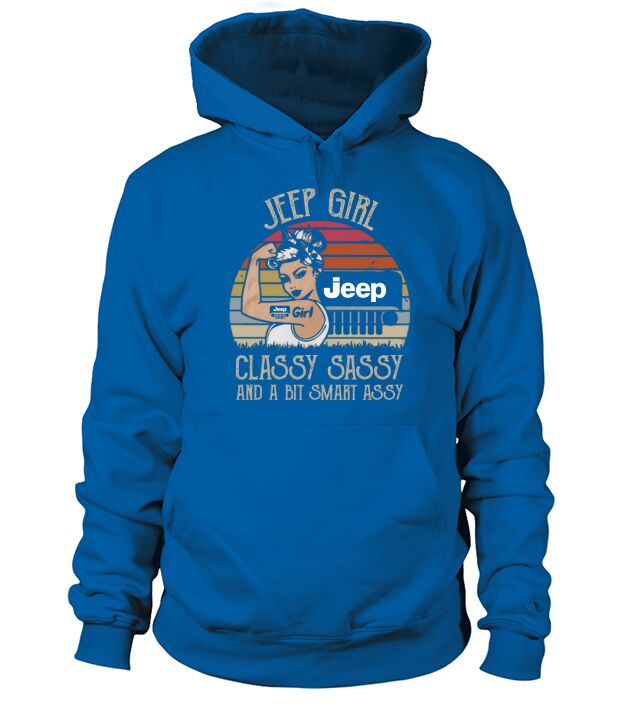 Jeep girl classy sassy and a bit smart assy vintage shirt Men's Hoodie