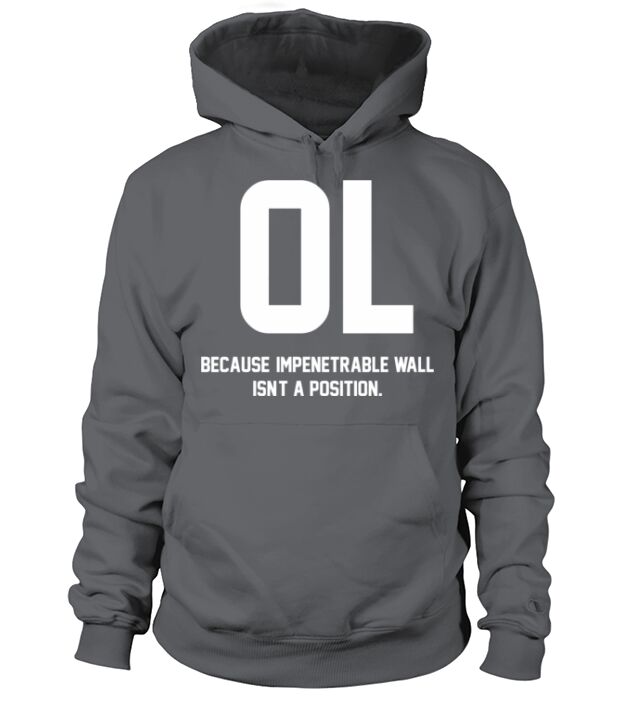 Logo - offensive lineman because impenetrable wa Men's Hoodie